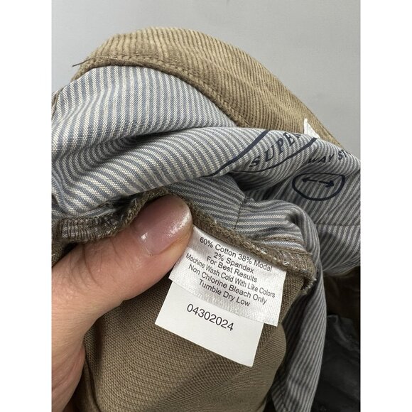 Peter Millar Superior Soft Corduroy Five Pocket Pants Men’s Khaki Sz 38 NWT - Picture 3 of 14